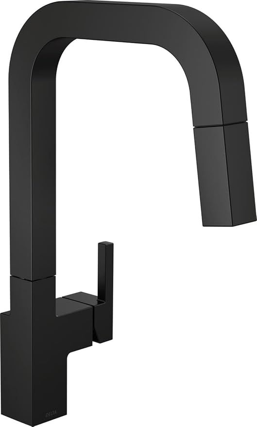 Delta Faucet Junction Kitchen Faucet with Pull Down Sprayer, Matte Black Modern Single Hole Kitchen Sink Faucet, Matte Black 19825LF-BL added by Erica Ramon