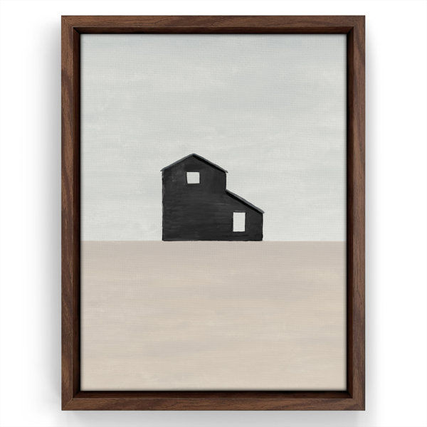 Rural Simplicity I Neutral by Wild Apple Modern Wall Art Decor - Floating Canvas Frame added by Danielle Hughes