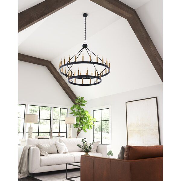 Blossom 36 - Light Wagon Wheel Chandelier added by Sheri Mahalick
