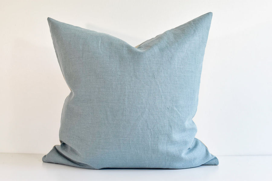 Linen Pillow - Blue Gray 18x18 added by Kate Lynn Nemett