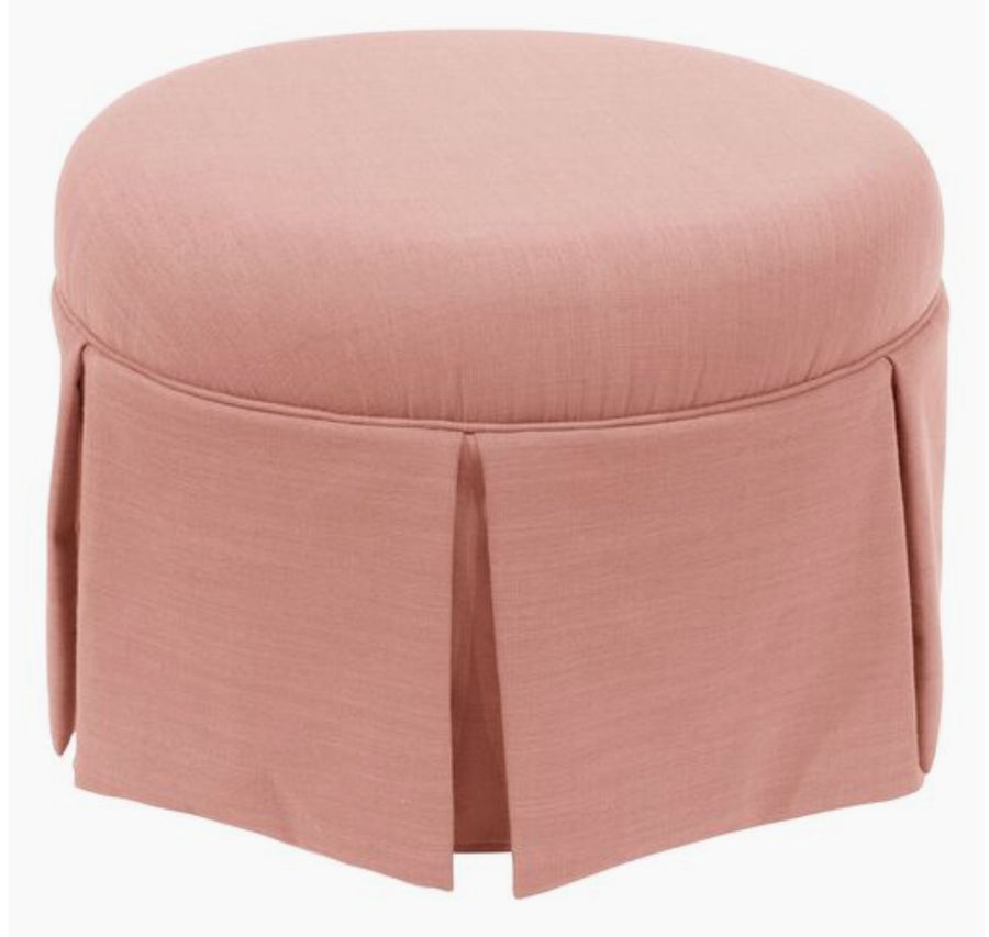 Liza Linen Skirted Ottoman  added by Kristen Costello