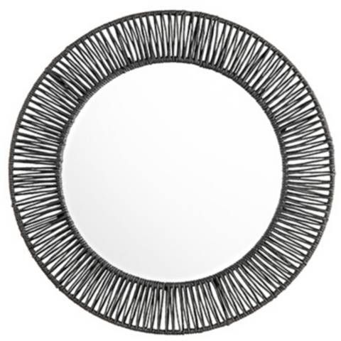 Crestview Collection Onyx Jute Wall Mirror - #157V5 | Lamps Plus added by KATHERINE ECK
