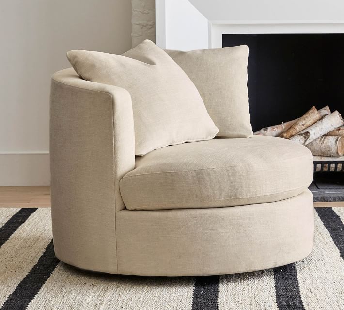 Balboa Upholstered Swivel Armchair added by Katie Nelson