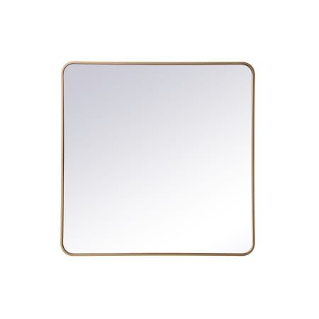 Elegant Lighting MR803636BR Evermore 36" W x 36" H Contemporary Square Framed Bathroom Wall Mirror | Build.com added by Samantha Baird