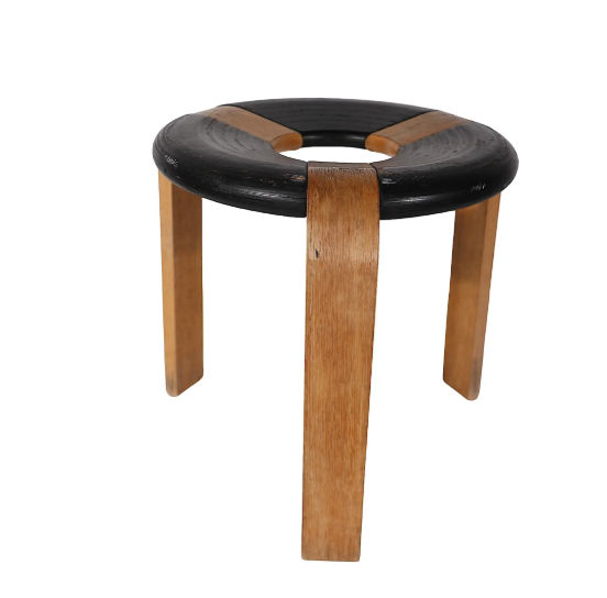 Mid Century Danish Modern Donut Stool by Thygesen for Magnus Olesen c 1970's  19 added by Desert Varnish