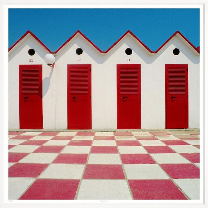 Beach Huts Giclee Wall Art (size options) added by katie golacinski