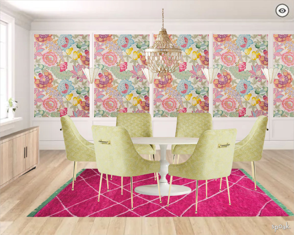 Purple Dining Room Inspiration designed by Sarah Kaiser