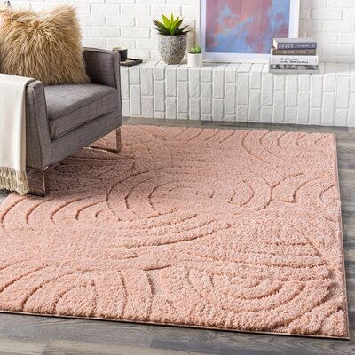 Wade Logan® Dugway Abstract Gray/Pink Area Rug | Wayfair added by Courtney Hill