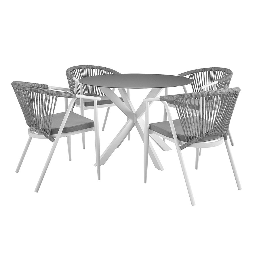 Circi Round 4 - Person Outdoor Dining Set added by Cornelia Spiske