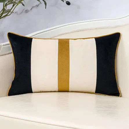 Everly Quinn Striped Velvet Pillow Cover | Wayfair added by Cheryl Mosley