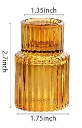 Transparent Amber Vase-Set of Three added by Stephanie Mora