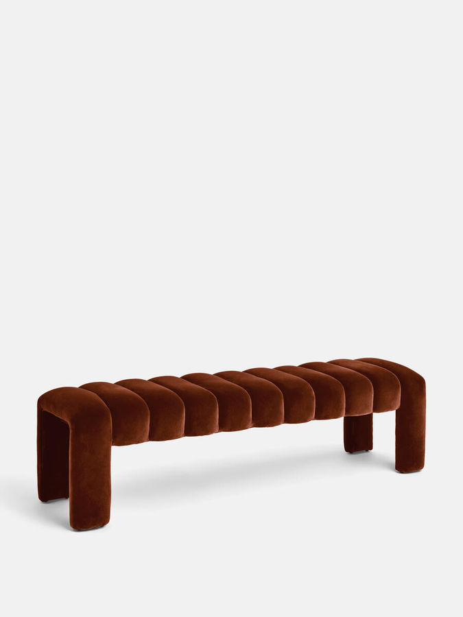 Willis Bench, Velvet, Rust, US - Soho Home added by Virginia Bennice