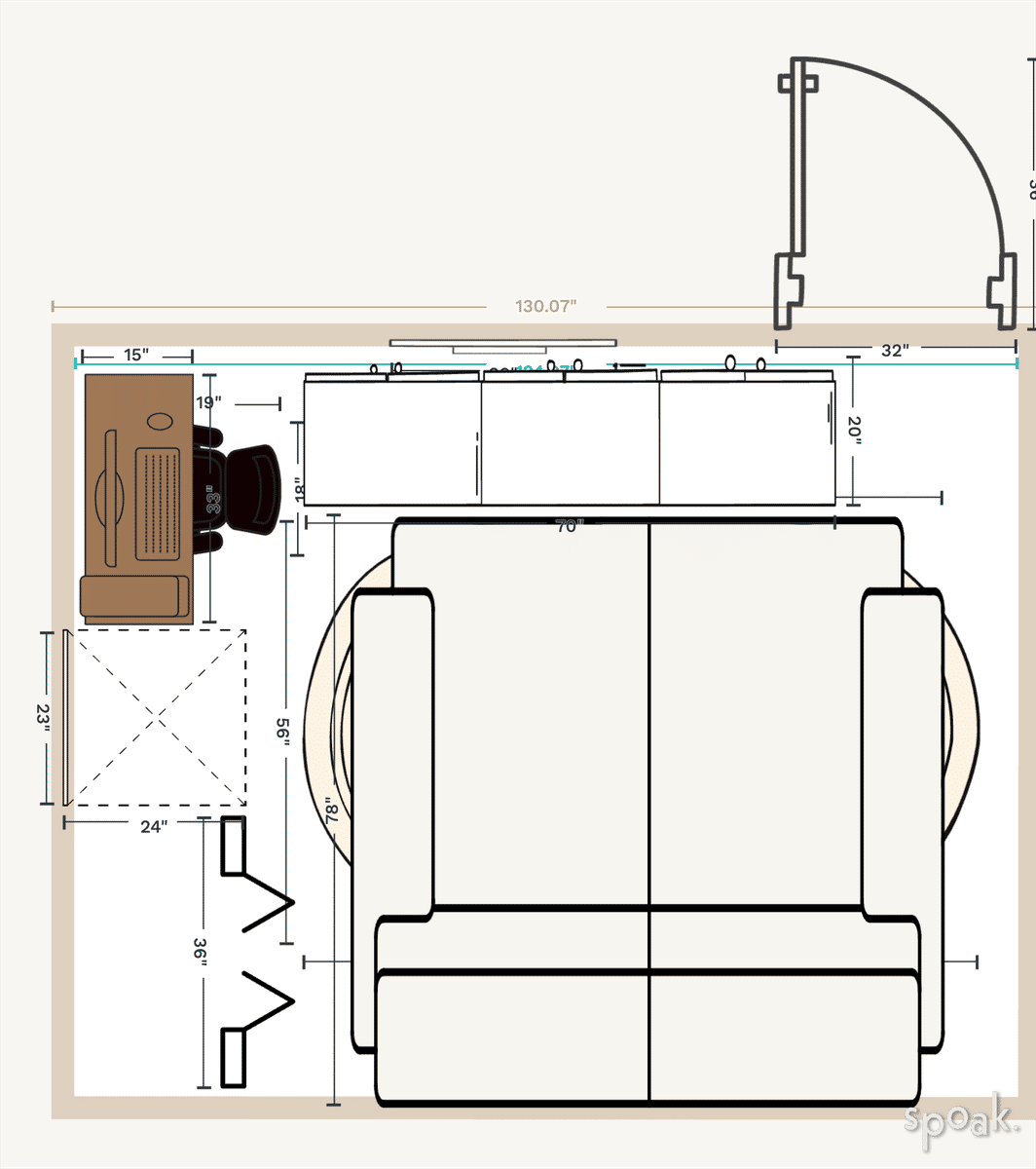 Primary Bedroom Plan designed by Justin Joy