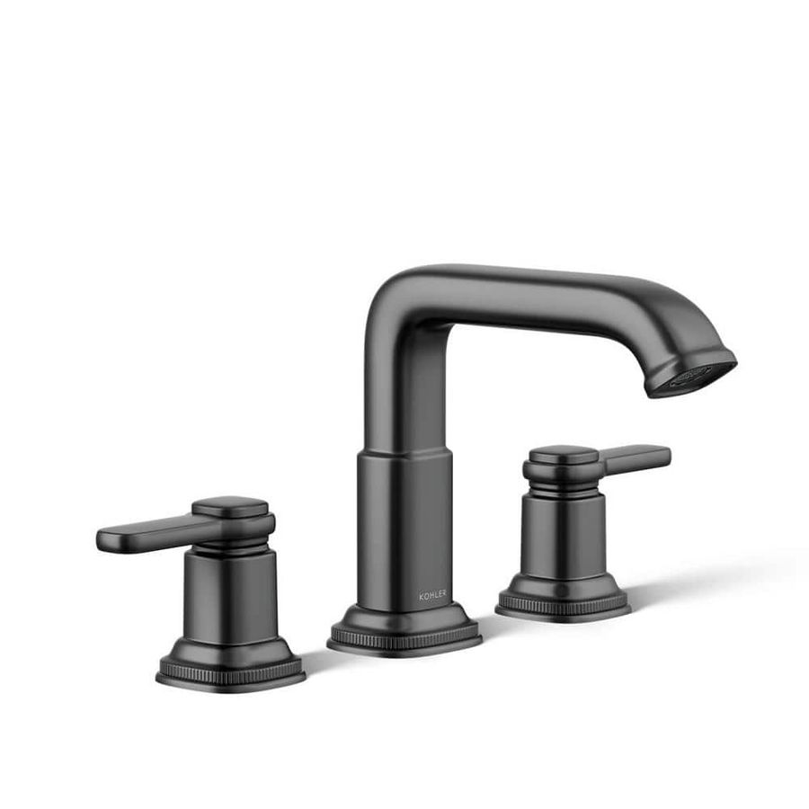 KOHLER Numista 8 in. Widespread Double Handle Bathroom Faucet in Matte Black K-R26585-4D-BL - The Home Depot added by Frances Pearce