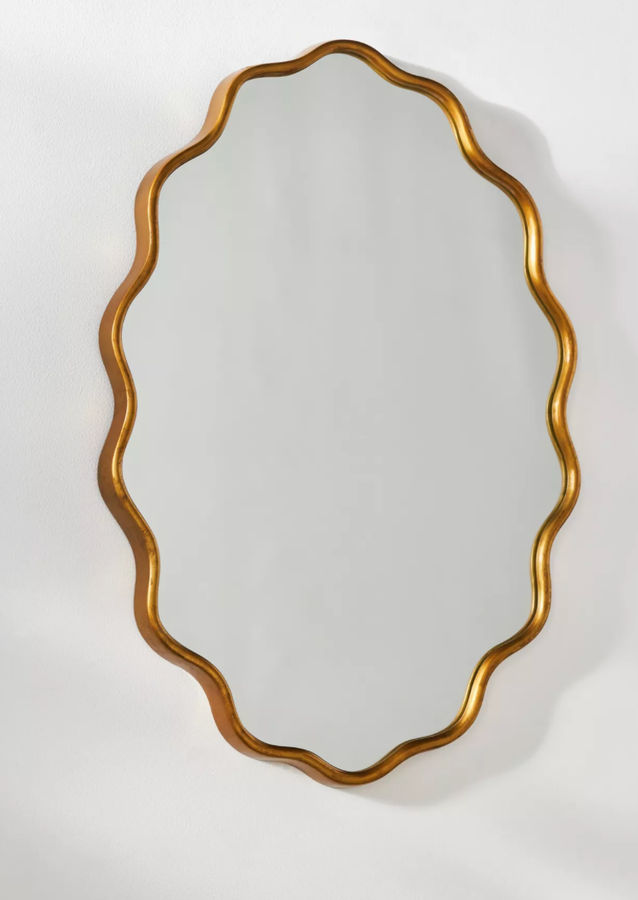 Coquille Metallic Oval Wall Mirror added by Nichole Hill