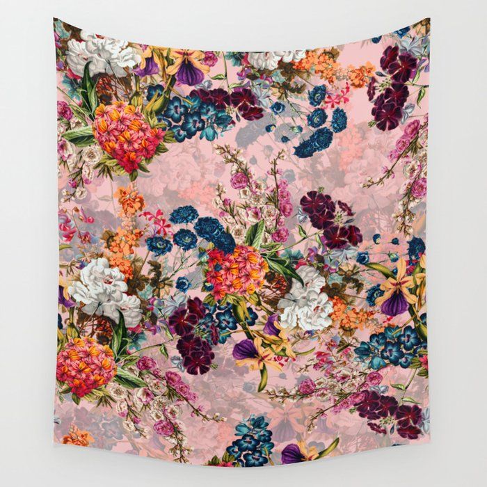 Summer Botanical Garden VIII - II Wall Tapestry by Burcu Korkmazyurek added by KARI GONSALVES