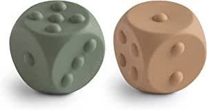 mushie Silicone Dice Press Toy | Baby Sensory Play for 10+ Months (Dried Thyme/Natural) added by Bethany Ribo