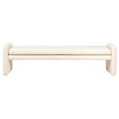 Selene Modern Classic Cream Upholstered Bedroom Bench added by Stefanie Friedland