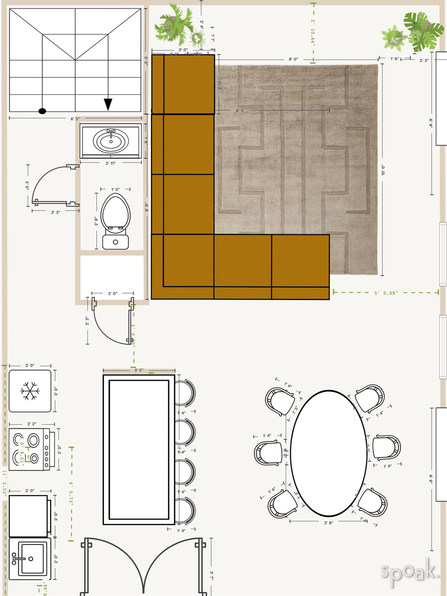 Living Room Plan designed by Marie Shea