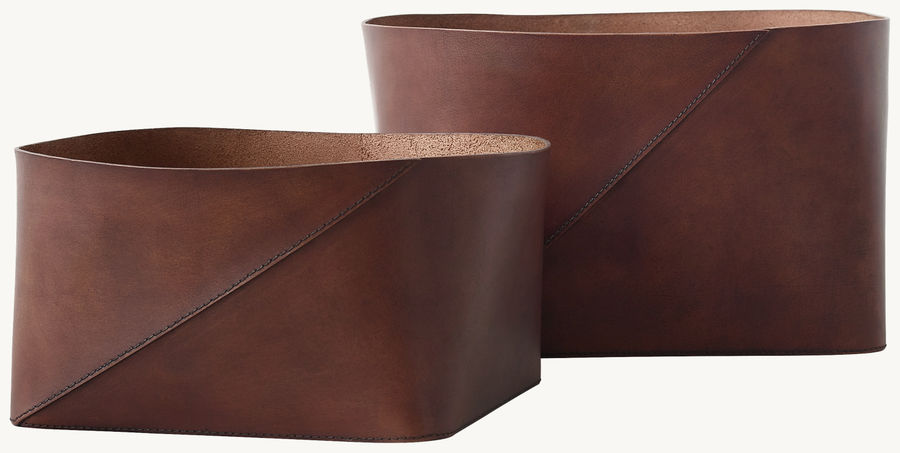 Leather Storage Brown added by Kate McKay Designs