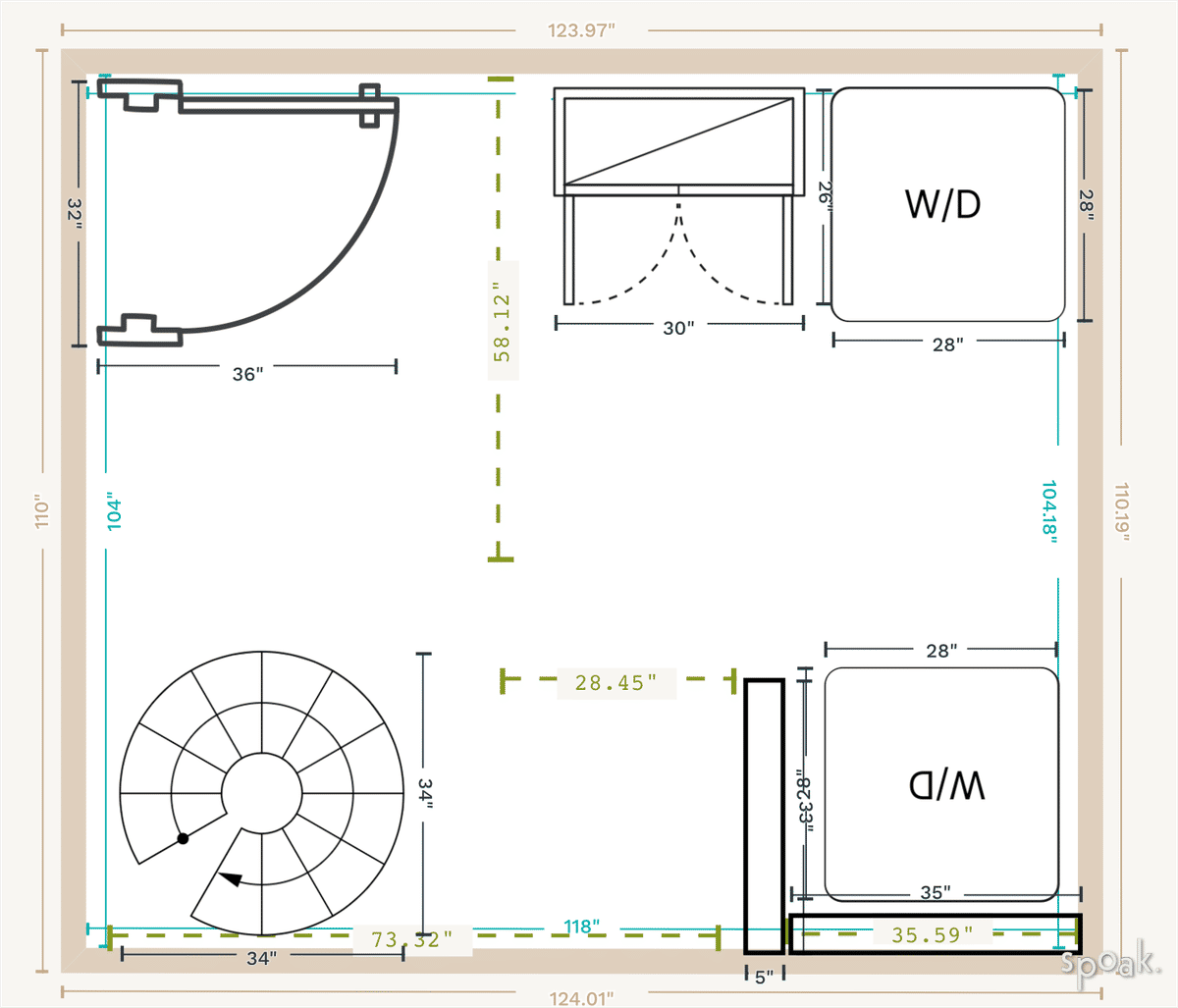 Laundry Room Plan designed by Hattie Benton