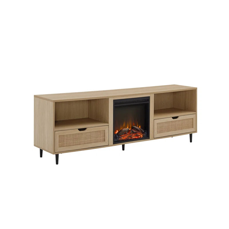 Denmark 70" TV Stand with Electric Fireplace added by Megan Burke