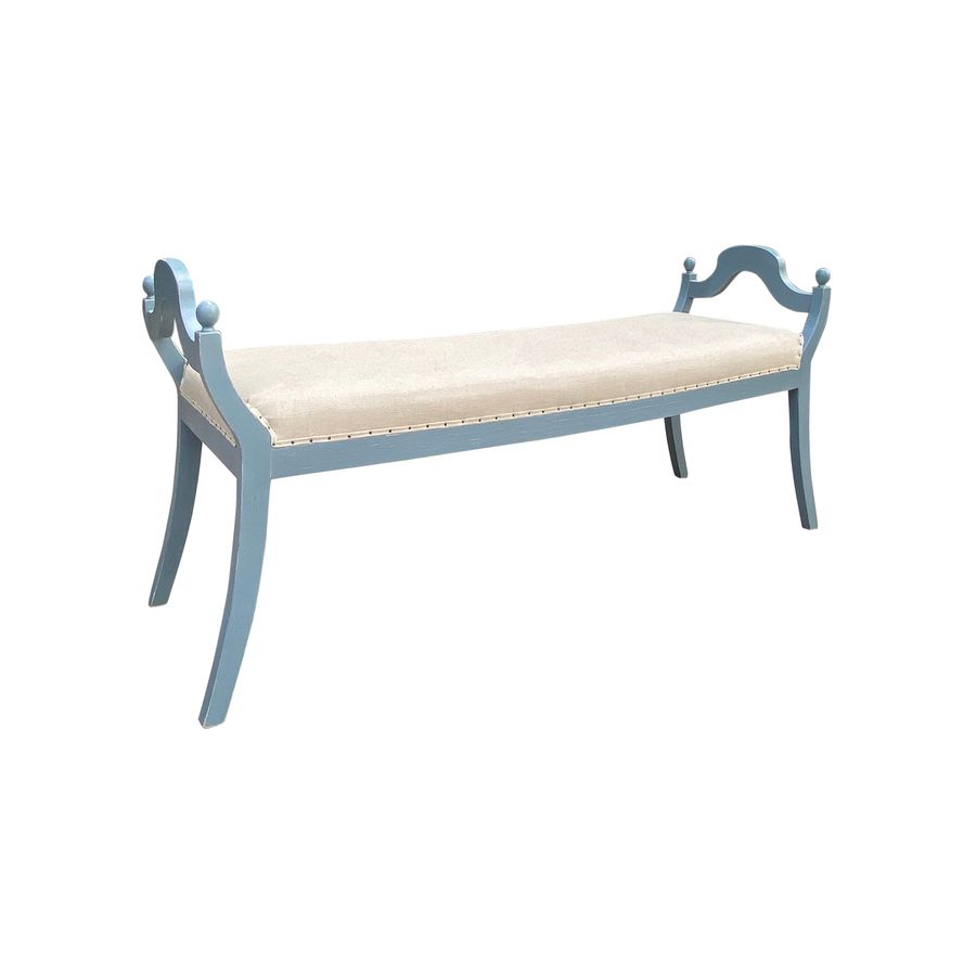 Blue Swedish Bench added by Sara Charlesworth