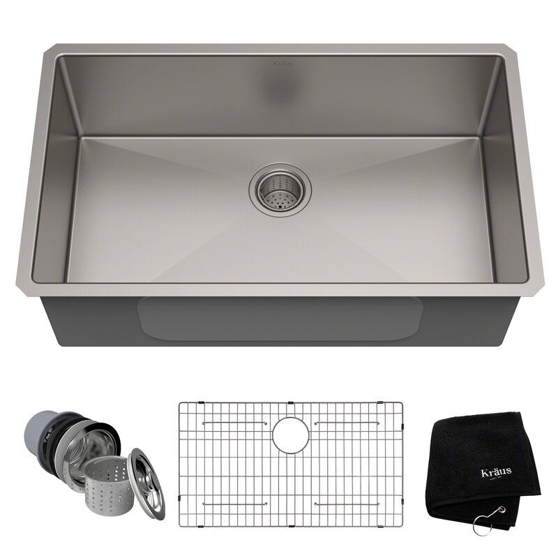 KHU100-32 KRAUS Standart PRO™ Undermount 16 Gauge Stainless Steel Kitchen Sink added by Jessica Harrison
