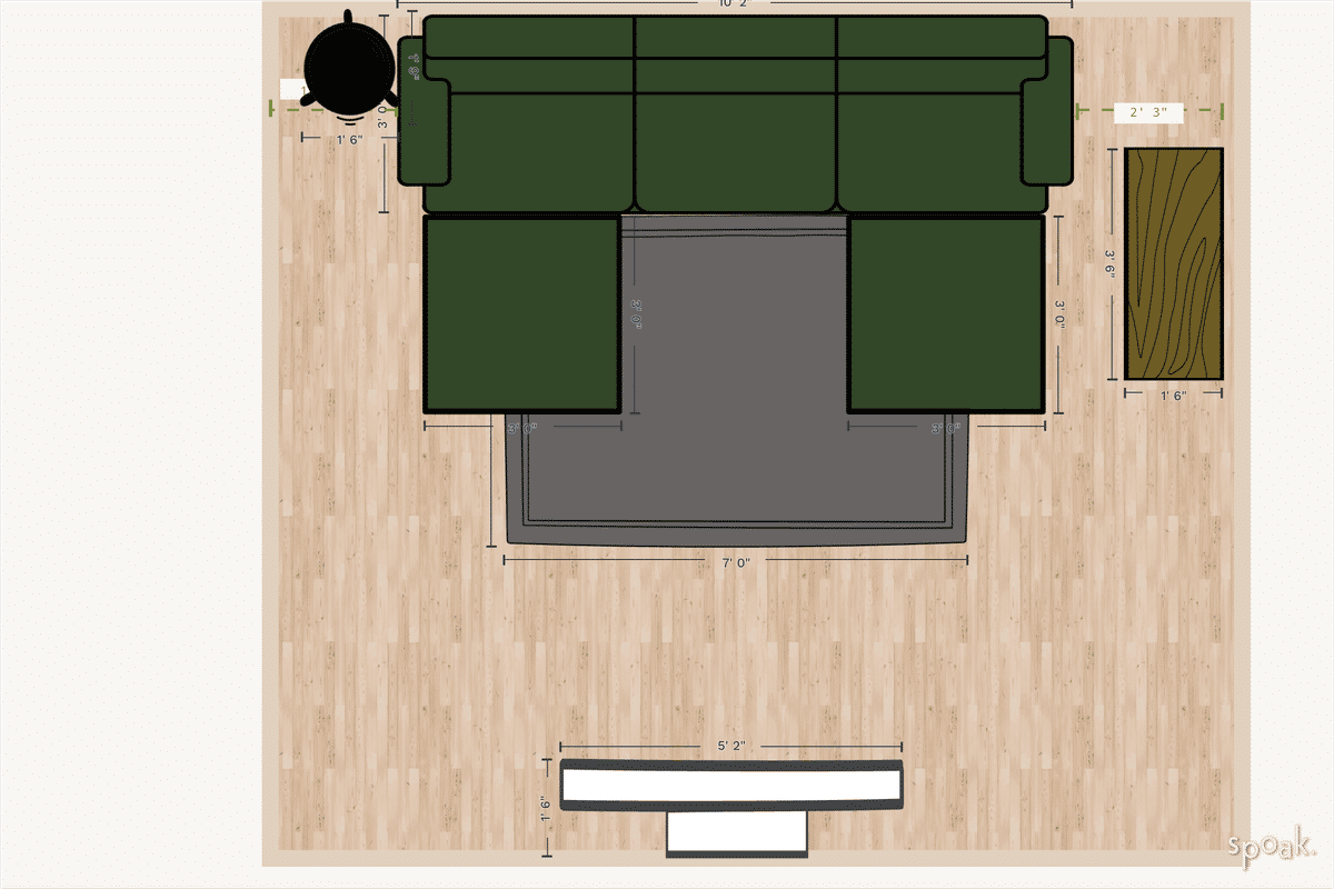 Living Room Plan designed by Cory J