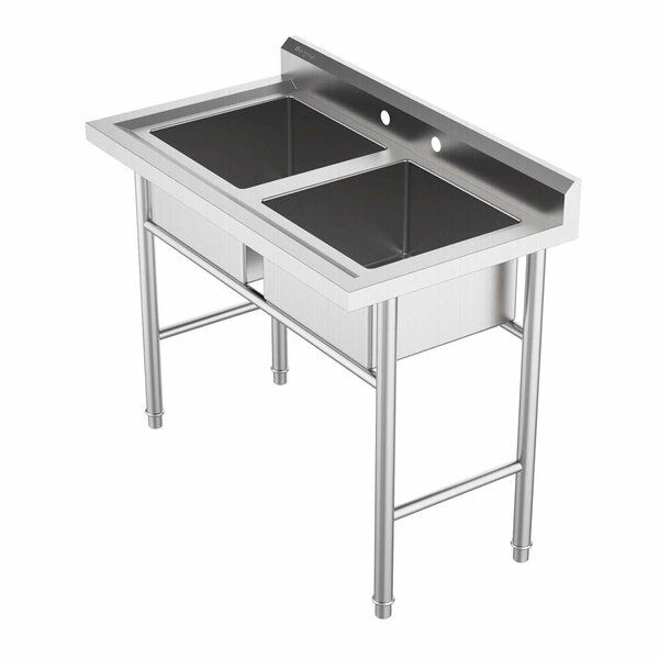 35.8" L x 21.3" W Free Standing Laundry Sink added by Sarah Barwick