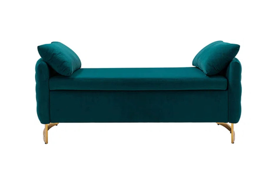 Avera Upholstered Flip Top Storage Bench with Two Pillows added by Abisola Eniola