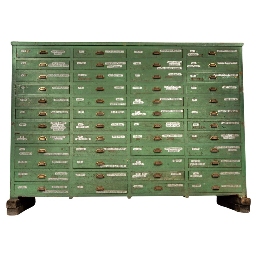 Early 20th Century Steelworkers Blueprint Cabinet added by Diana Vilic