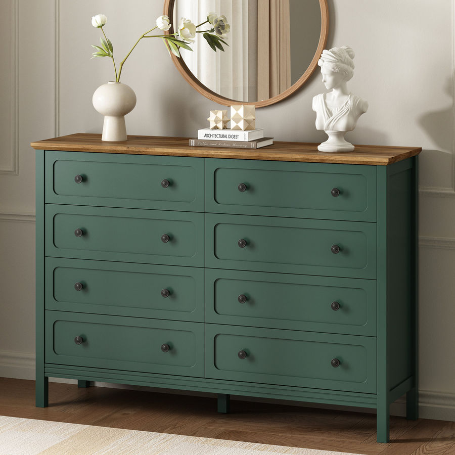 green shabby chic dresser Aviary Chateau Antique Dresser / Buffet – Jami Ray Vintage main image 0