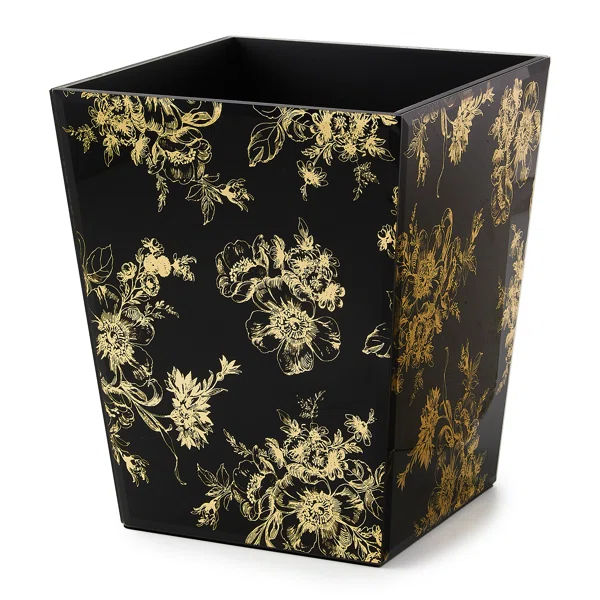MacKenzie Childs Twilight Toile Waste Bin | Perigold added by Caitlin Ackerman