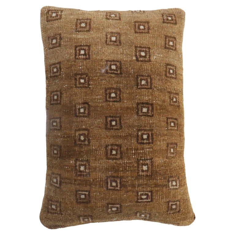 Zabihi Collection Large Brown Vintage Turkish Rug Pillow added by Kathleen Barkley