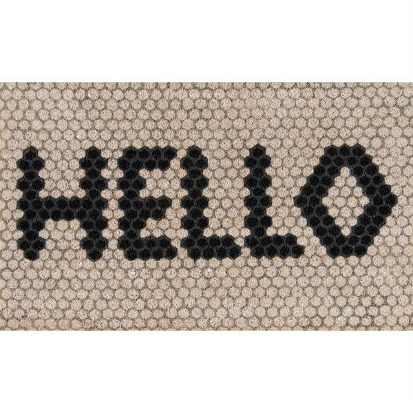 Hello Hex Tile Hand-Woven 30 in. x 18 in. Outdoor Door Mat added by Lea Beaudin