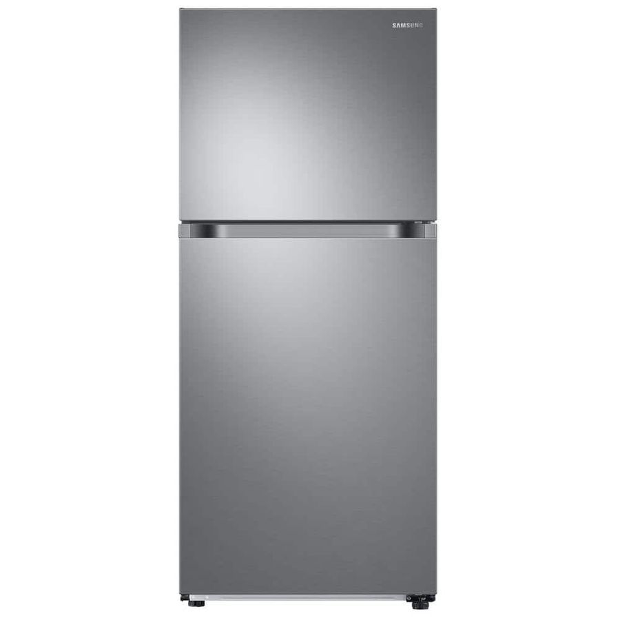 Samsung 29 in. 17.6 cu. ft. Top Freezer Refrigerator with FlexZone and Ice Maker in Fingerprint-Resistant Stainless Steel RT18M6215SR - The Home Depot added by Zanneta Peart Bennett