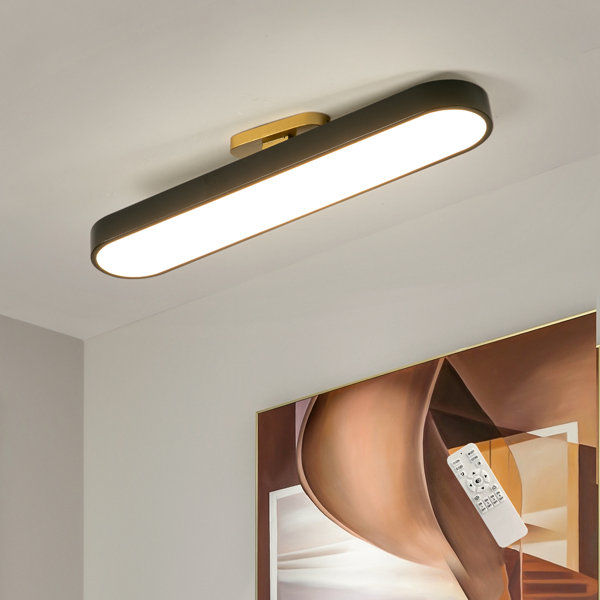 Muscato 1 - Light 27.1" Simple Rectangle LED Semi Flush Mount added by Jack Handy