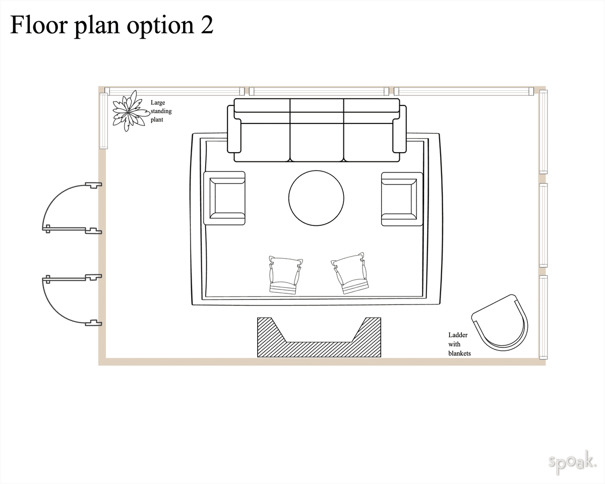 TV Room Plan designed by Ka’lia Woodard