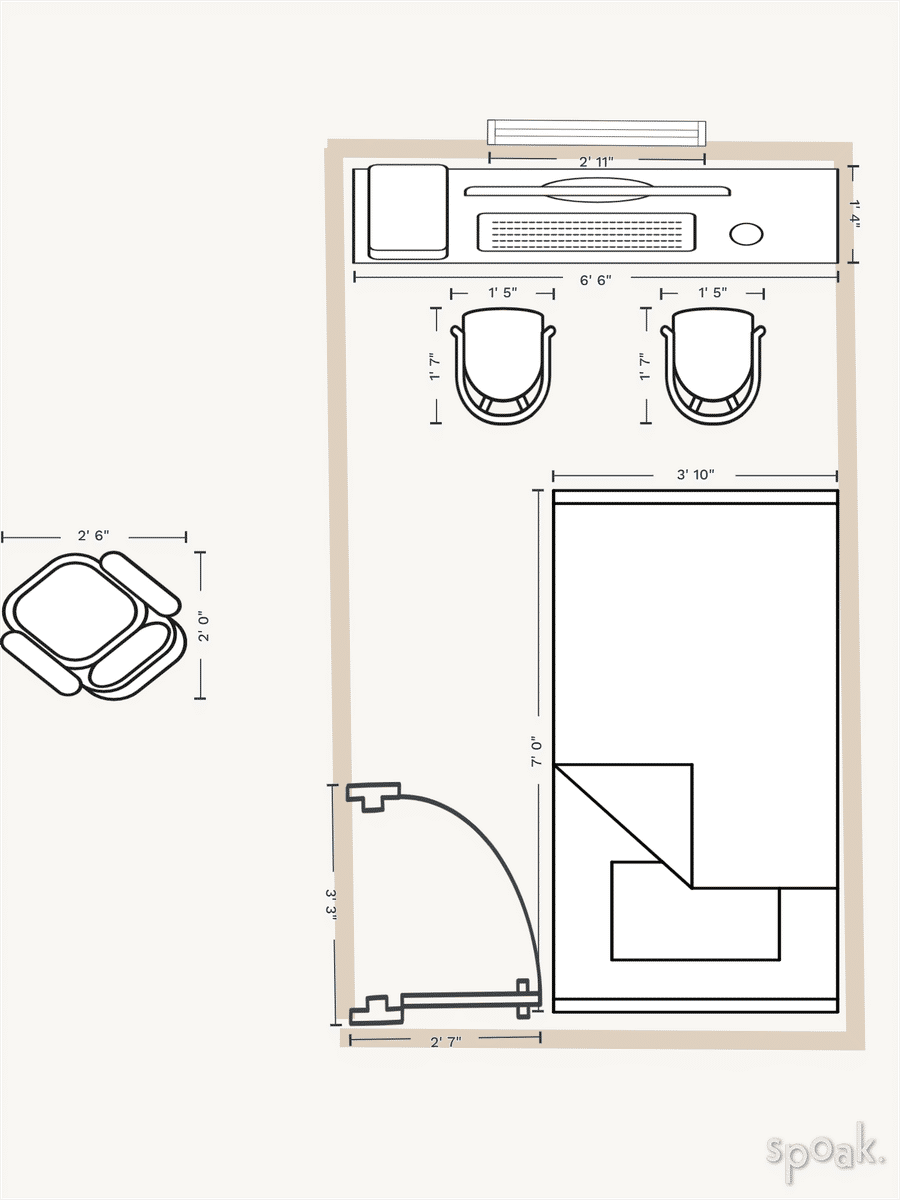 Craft Room Plan designed by Laura Farrell