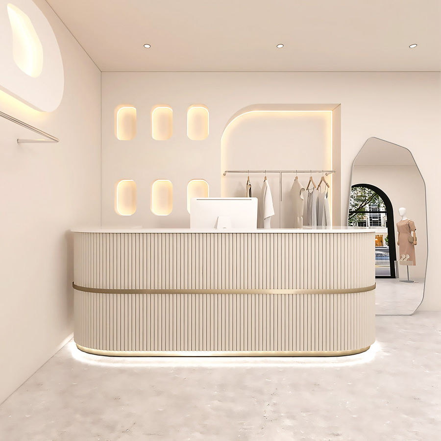 Customizable Luxury Durable Curved Reception Front Desk In Stock, OnLine, Suppliers - Kaguyasu added by HELEN SALGADO