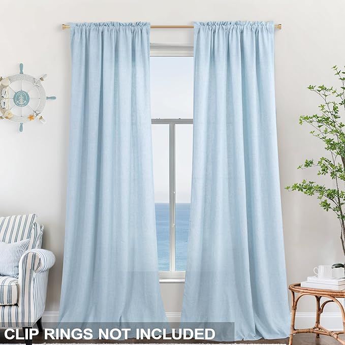 Koufall Light blue curtains added by Morgan Bryant