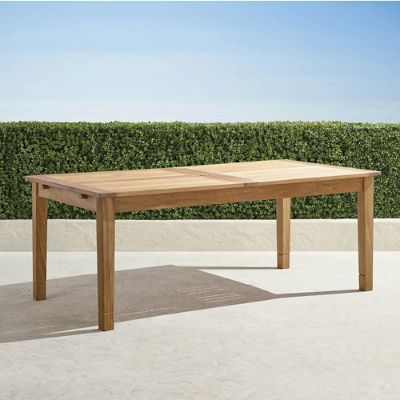 Classic Teak Expandable Dining Table in Natural Finish | Frontgate added by Danielle Hughes