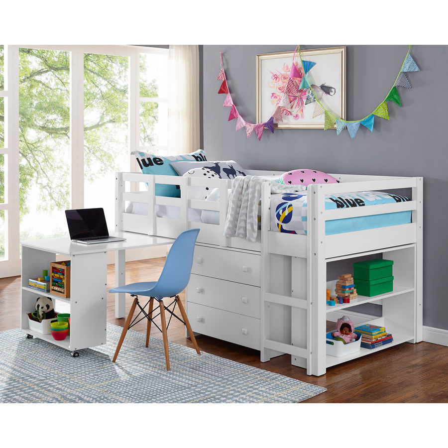 Low Study Loft Bed with Desk by Naomi Home - Naomi Home added by Keri-Ann Crawford