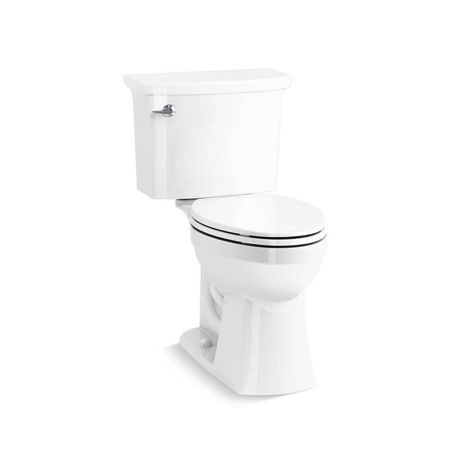 KOHLER Elmbrook Revolution 360 Complete Solution 2-piece 1.28 GPF Single Flush Elongated Toilet in. White (Seat Included ) 33201-0 - The Home Depot added by Chelsea Dickson