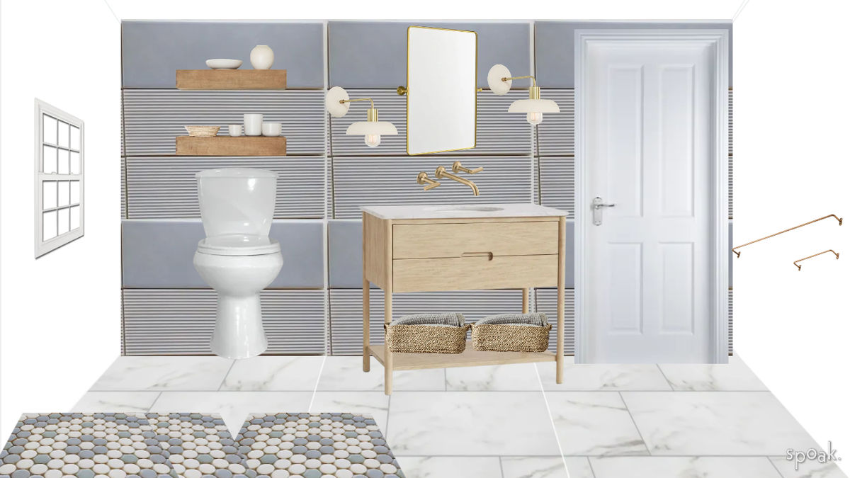 Scandinavian half bathroom ideas and inspo., image size:1200x675