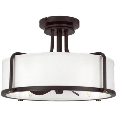 22 1/4" Wide Quoizel Calvary Bronze Fandelier Ceiling Fan with Remote - #394A2 | Lamps Plus added by Rose Jacobsen
