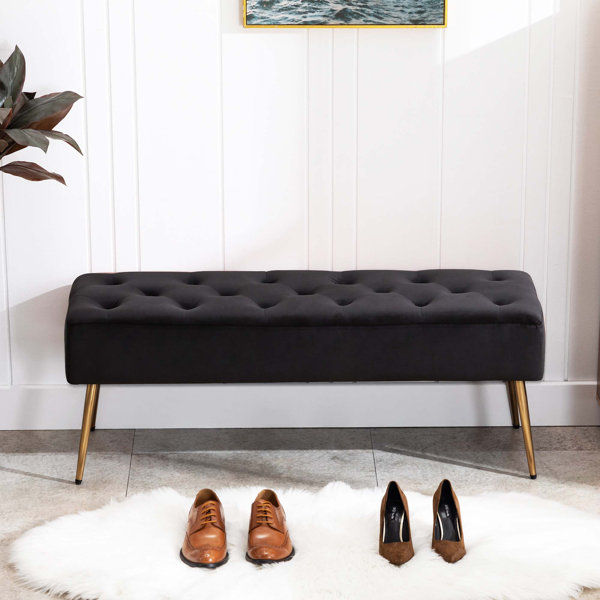 Aghvarth Velvet Upholstered Bench added by Courtney Shelley