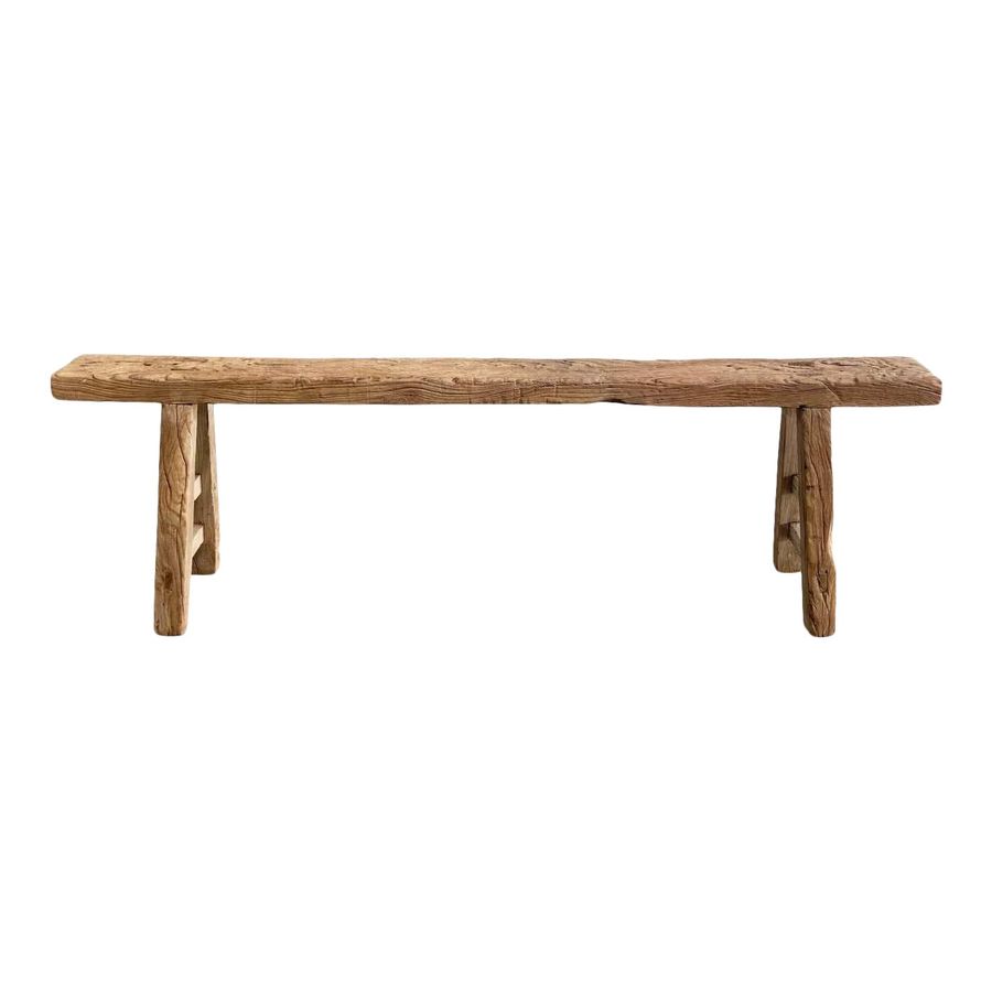 Vintage Natural Elm Wood Bench added by Maddy Nimmo