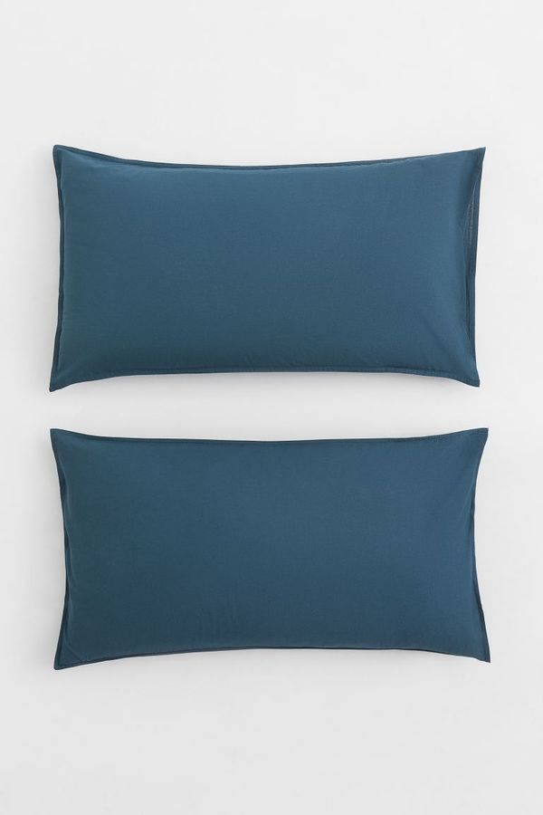 2-pack Cotton Pillowcases - Dark turquoise - Home All | H&M US added by Stacy Roseberry